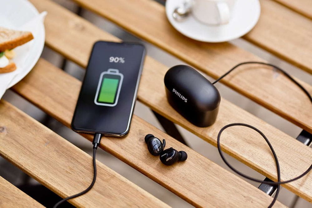 Słuchawki Philips SHB2515 True Wireless Etui Powerbank USB Mikrofon HD #zdjecie6