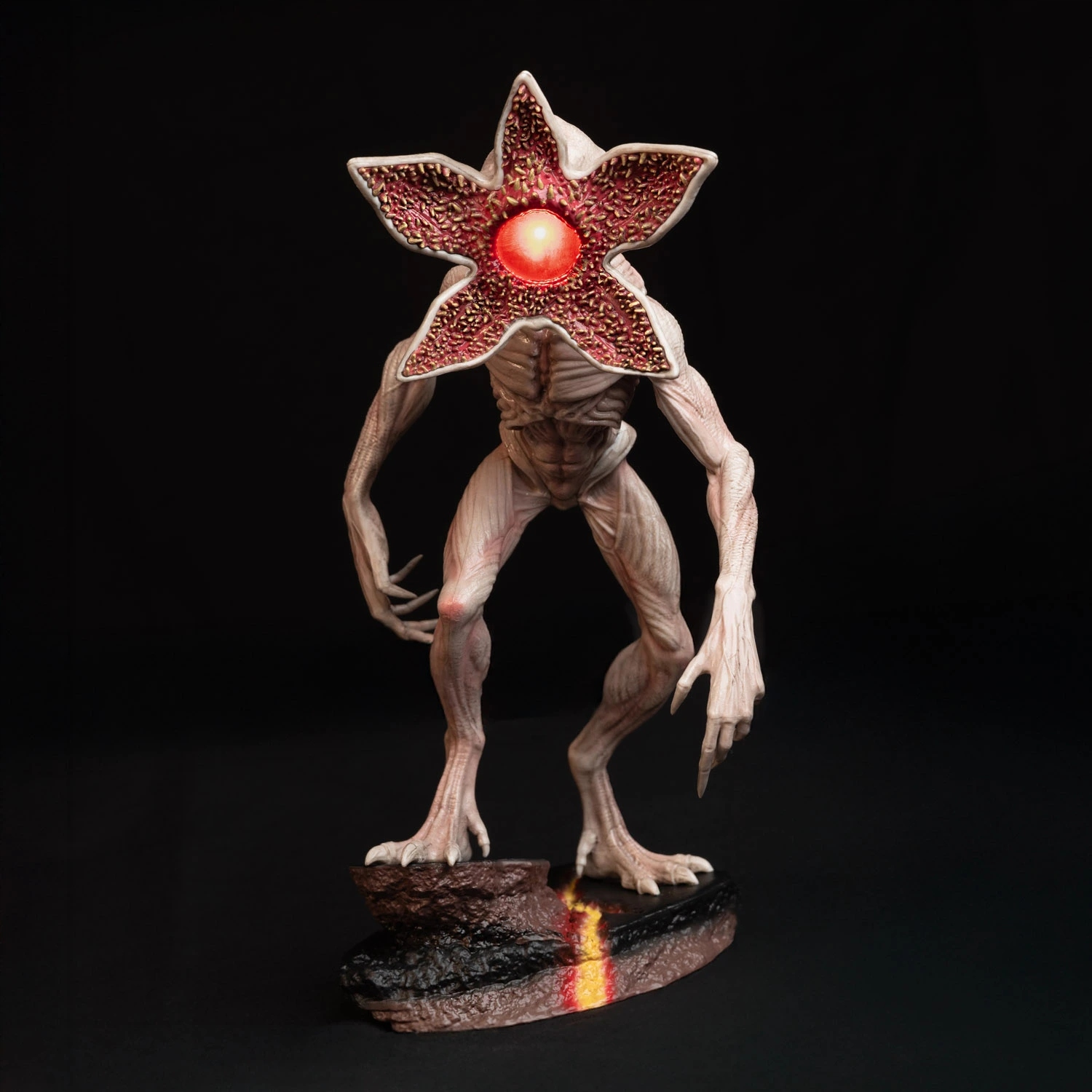 Lampka Stranger Things Demogorgon czerwona dotykowa USB-C obrotowa głowa #zdjecie3