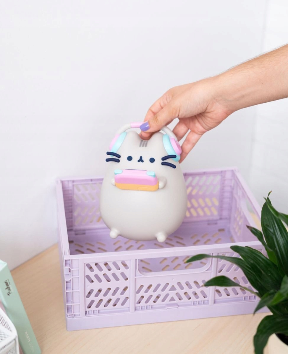 Lampka Pusheen Gamer 16cm biała USB-C bateryjna kot licencjonowana nocna #zdjecie6