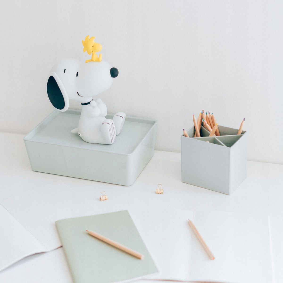 Lampka Snoopy Woodstock Peanuts 27cm ciepłe światło USB-C Grupo Erik #zdjecie4