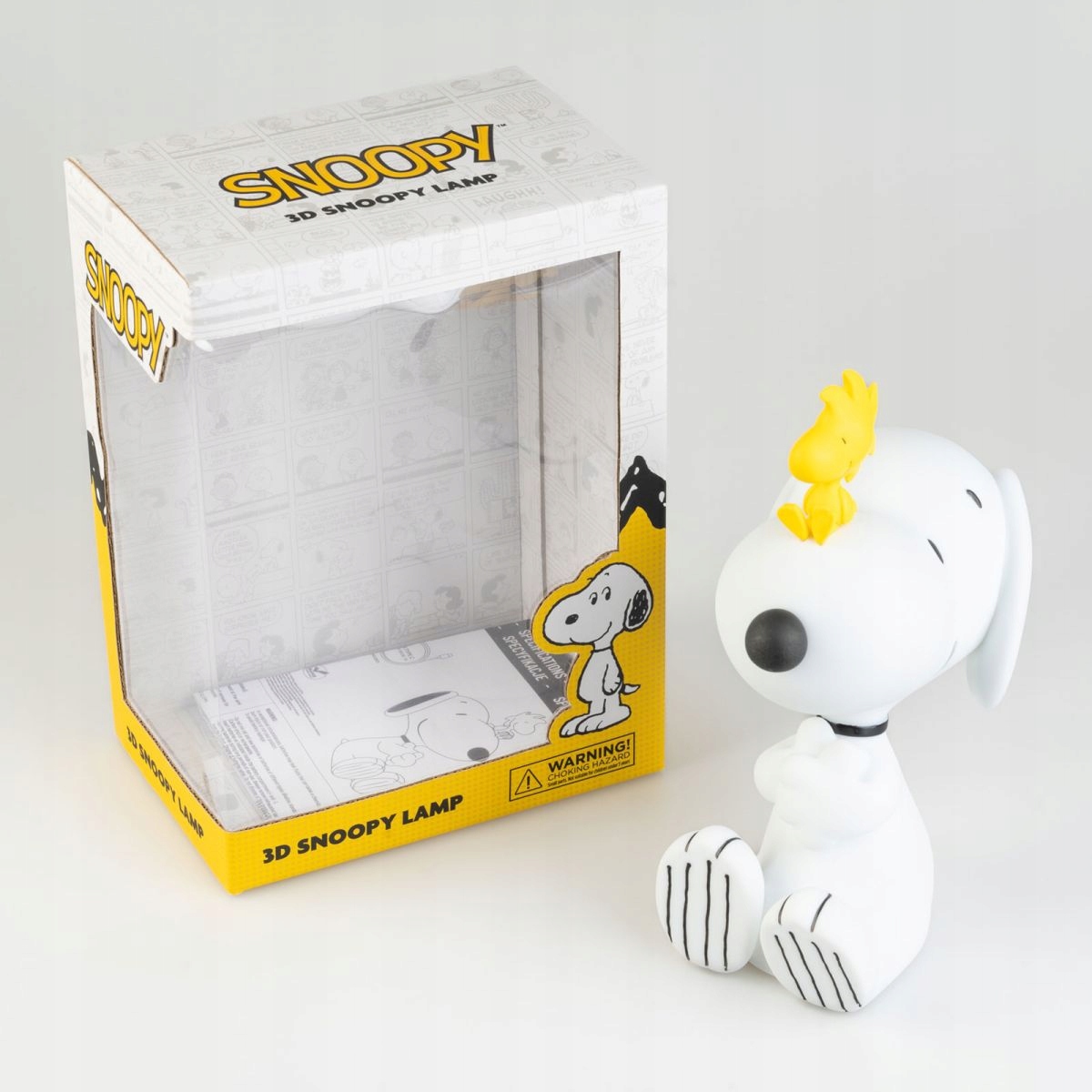 Lampka Snoopy Woodstock Peanuts 27cm ciepłe światło USB-C Grupo Erik #zdjecie5