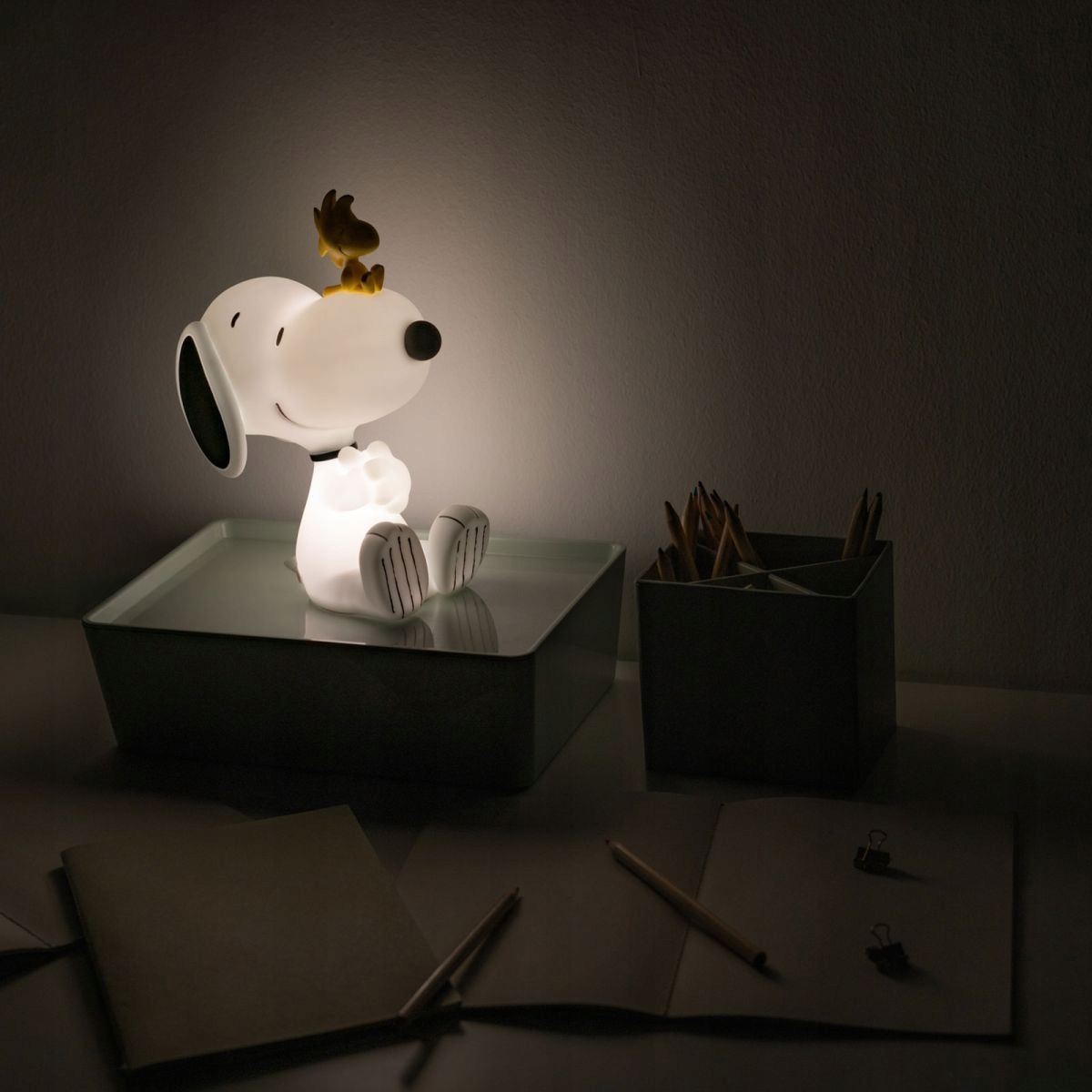 Lampka Snoopy Woodstock Peanuts 27cm ciepłe światło USB-C Grupo Erik #zdjecie6