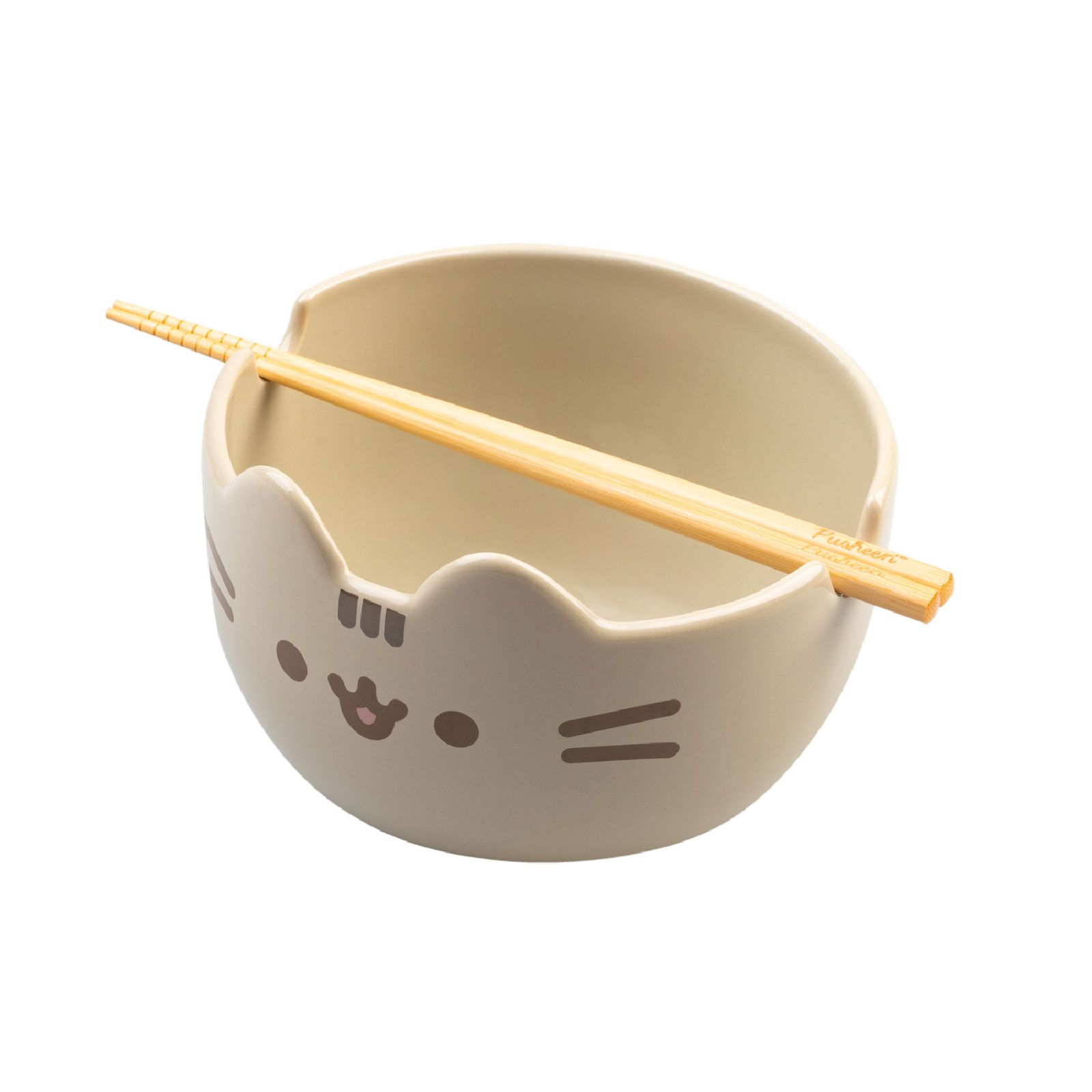 Miska do ramenu Pusheen kamionka 900ml pałeczki bambusowe zmywarka kot #zdjecie2