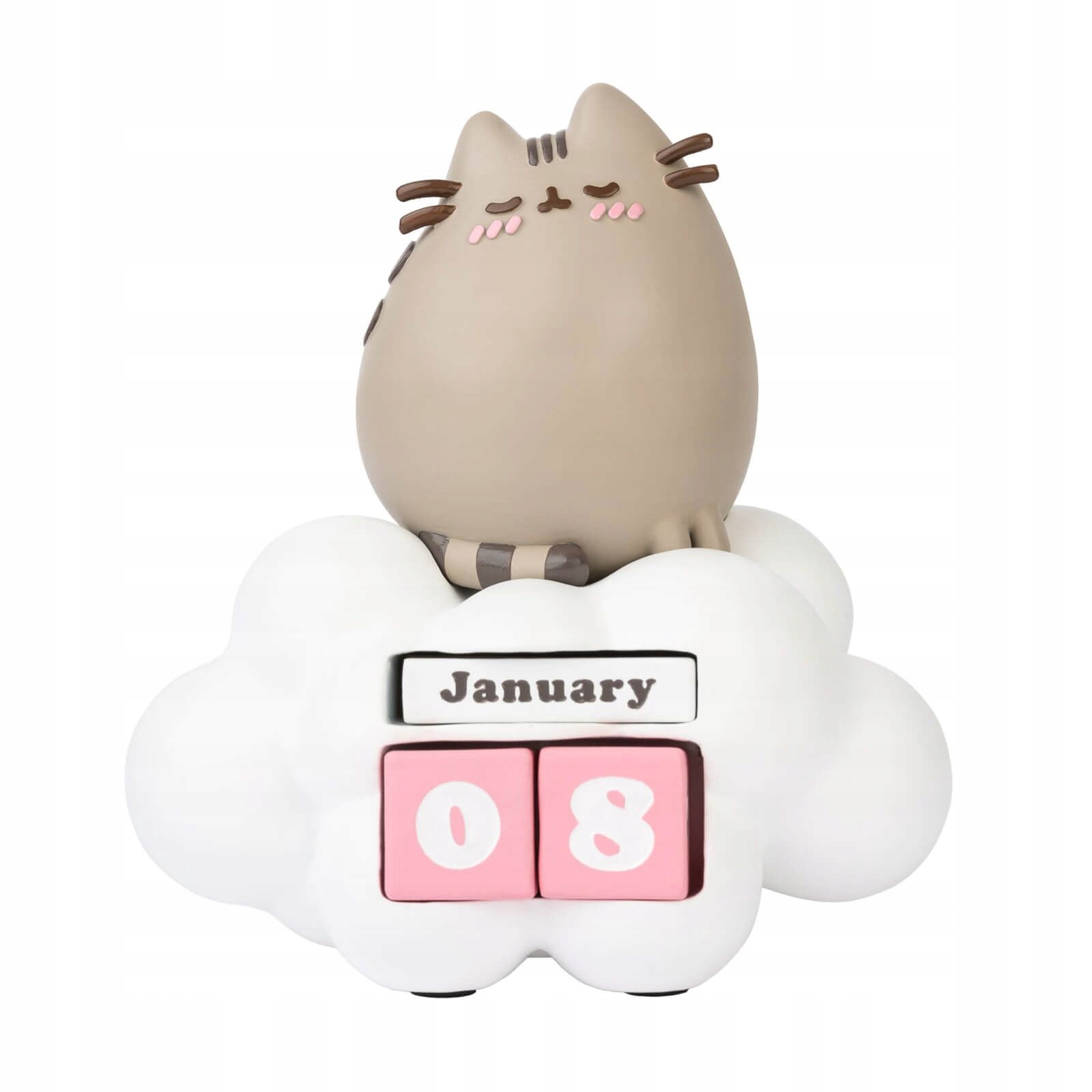 Kalendarz wieczny 3D Pusheen Purrfect Love żywica ręcznie malowany 13cm #zdjecie9