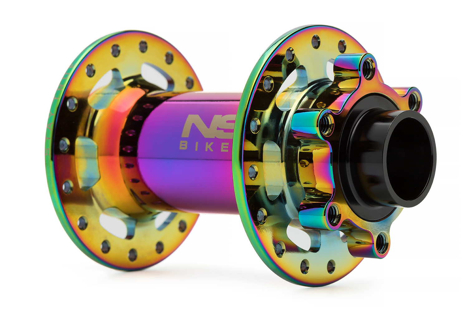 NS Bikes Piasta Przód NSP-3811 Rotary 20 Boost 110x20mm 32H Disc Oilslick #zdjecie1