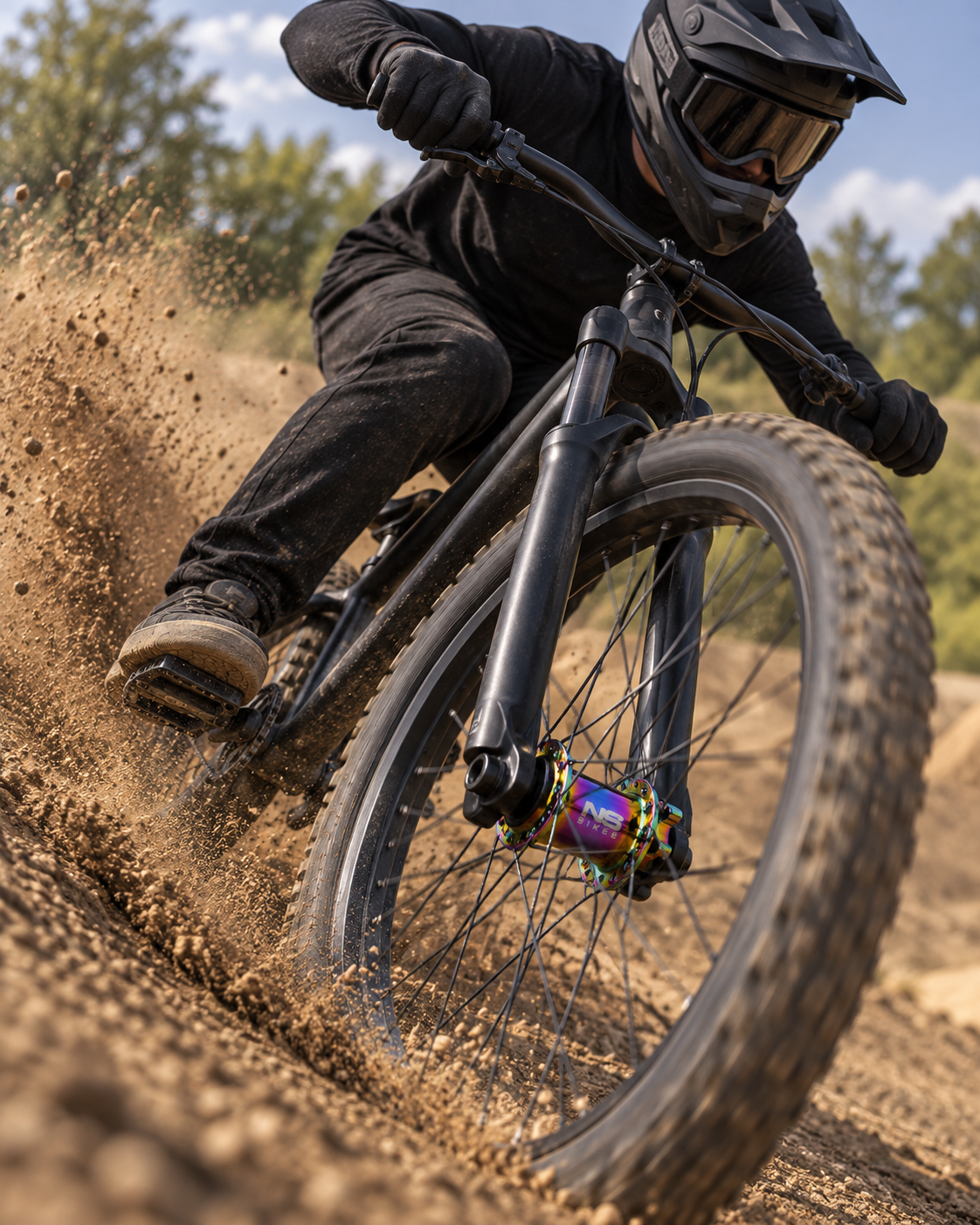 NS Bikes Piasta Przód NSP-3811 Rotary 20 Boost 110x20mm 32H Disc Oilslick #zdjecie3