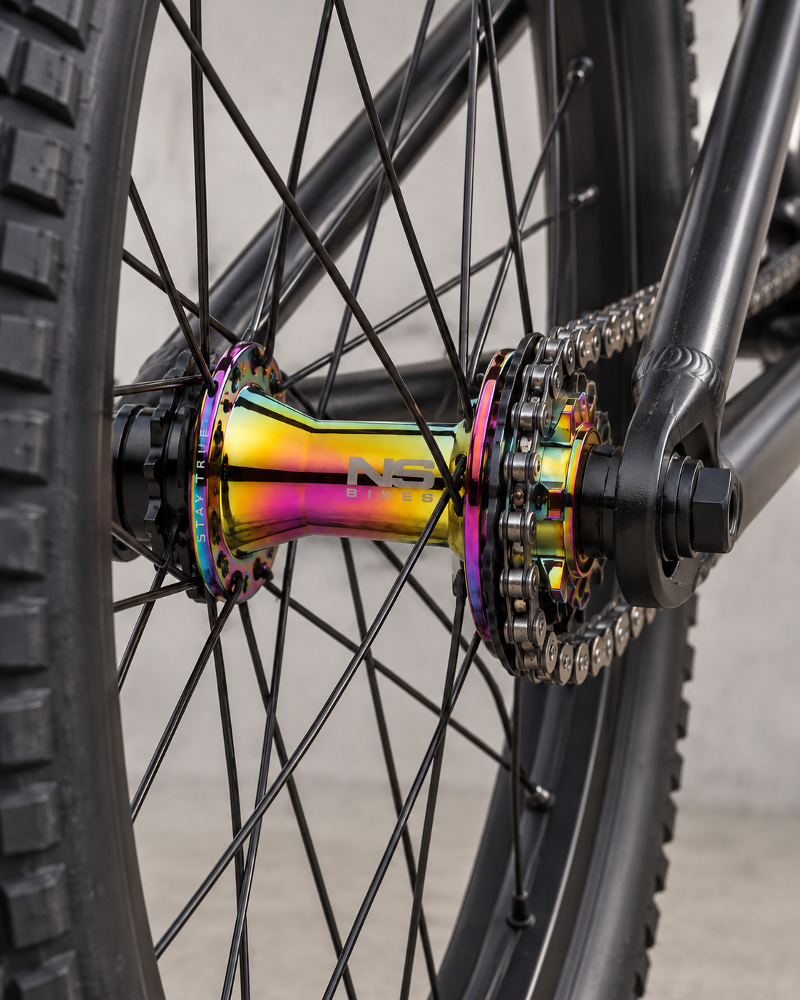 NS Bikes Piasta Tył NSP-3654 Rotary Rear Single Speed 32H Disc Oilslick #zdjecie3