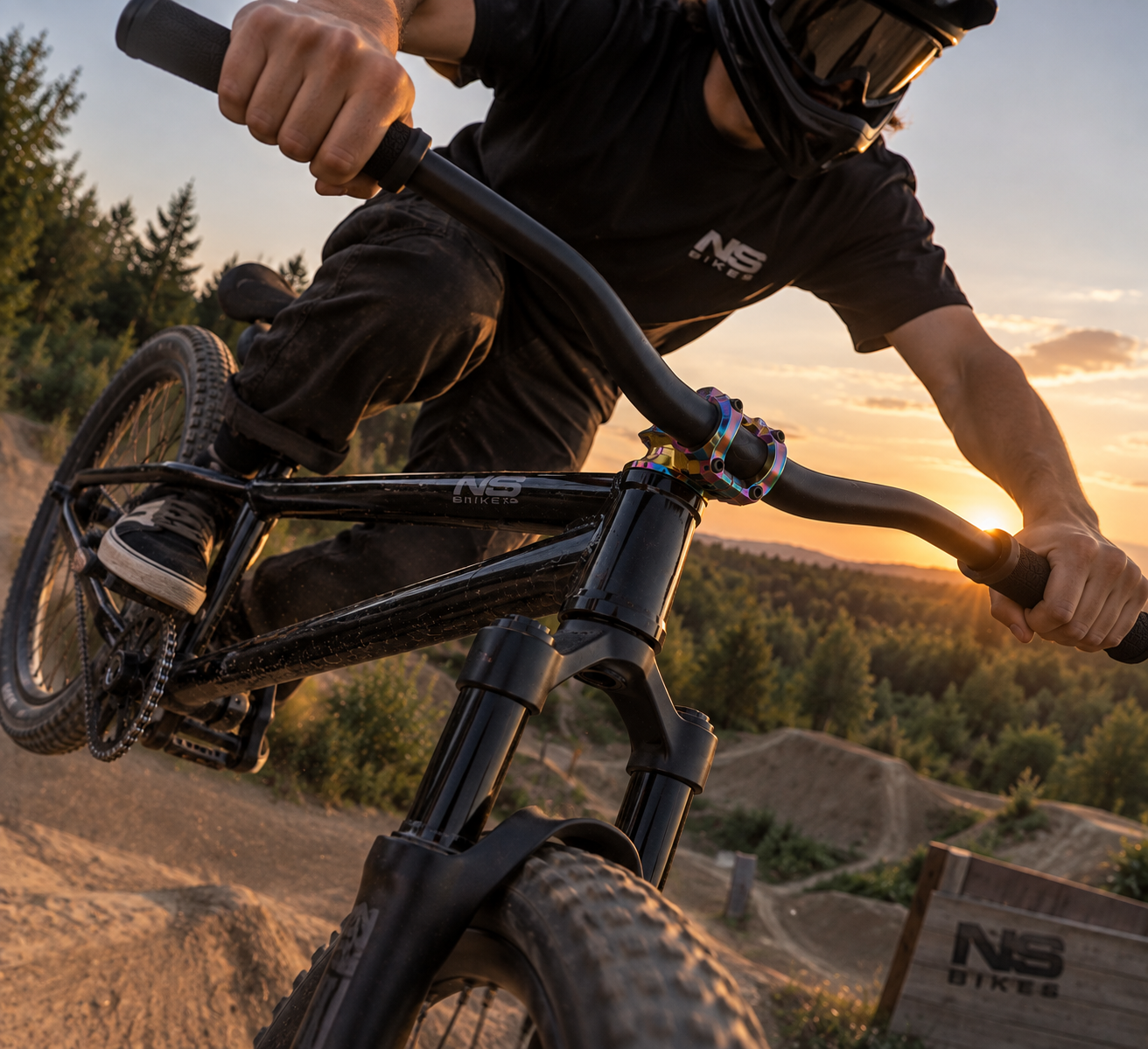 Mostek NS Bikes NSP-3407 Quantum Lite 31.8mm 45mm CNC Rainbow Tęczowy #zdjecie5