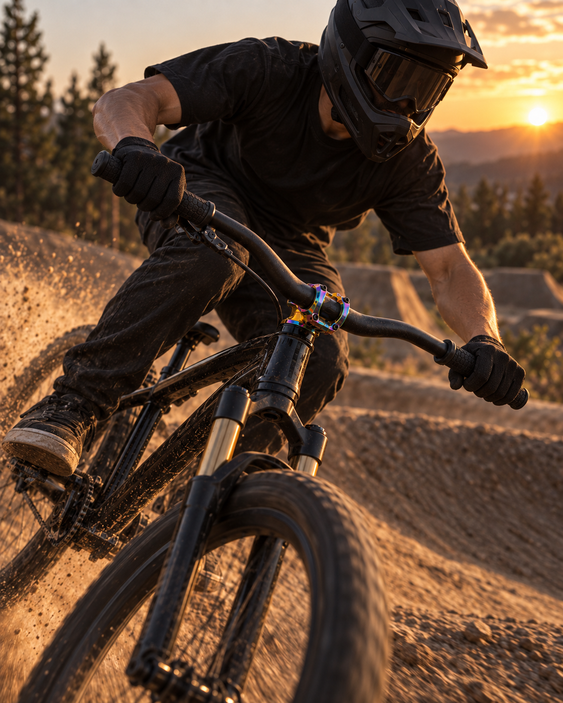 Mostek NS Bikes NSP-3407 Quantum Lite 31.8mm 45mm CNC Rainbow Tęczowy #zdjecie7