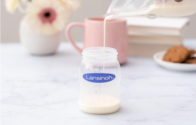 Butelki pojemniki na mleko pokarm Lansinoh 4x160ml zestaw do laktatora BPA #zdjecie6