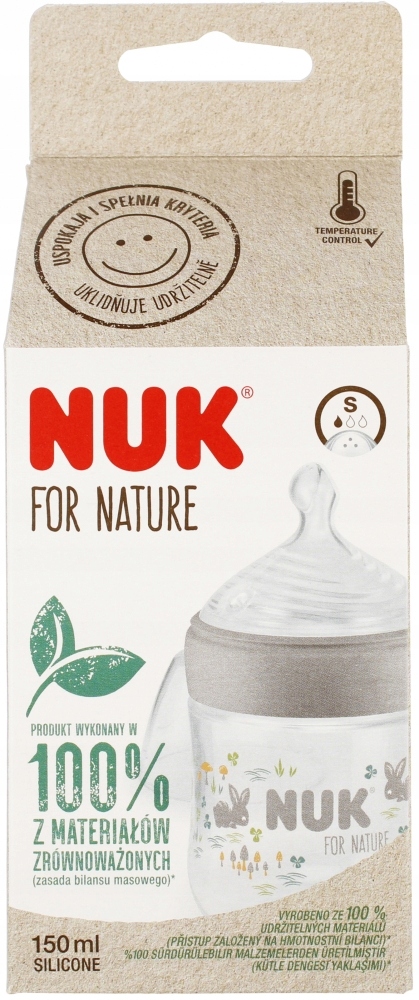 Butelka antykolkowa NUK for Nature 150ml 0-6m beżowa #zdjecie7