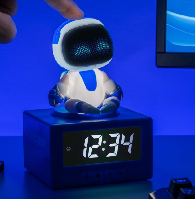Budzik dla dzieci Astro Bot cyfrowy z lampką nocną na baterie PlayStation #zdjecie8