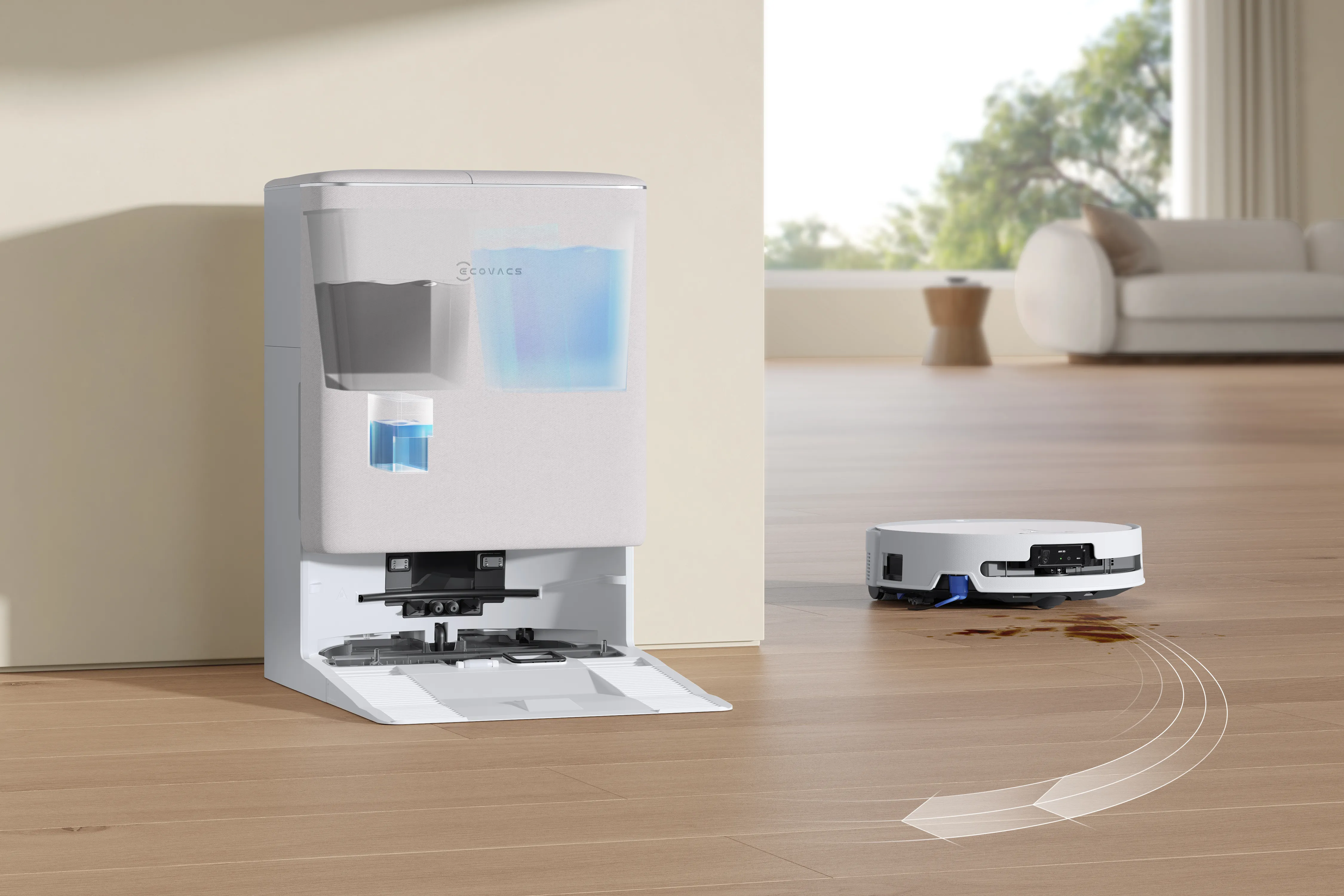 Robot sprzątający Ecovacs Deebot T90 PRO Omni biały 30000Pa stacja OMNI #zdjecie6