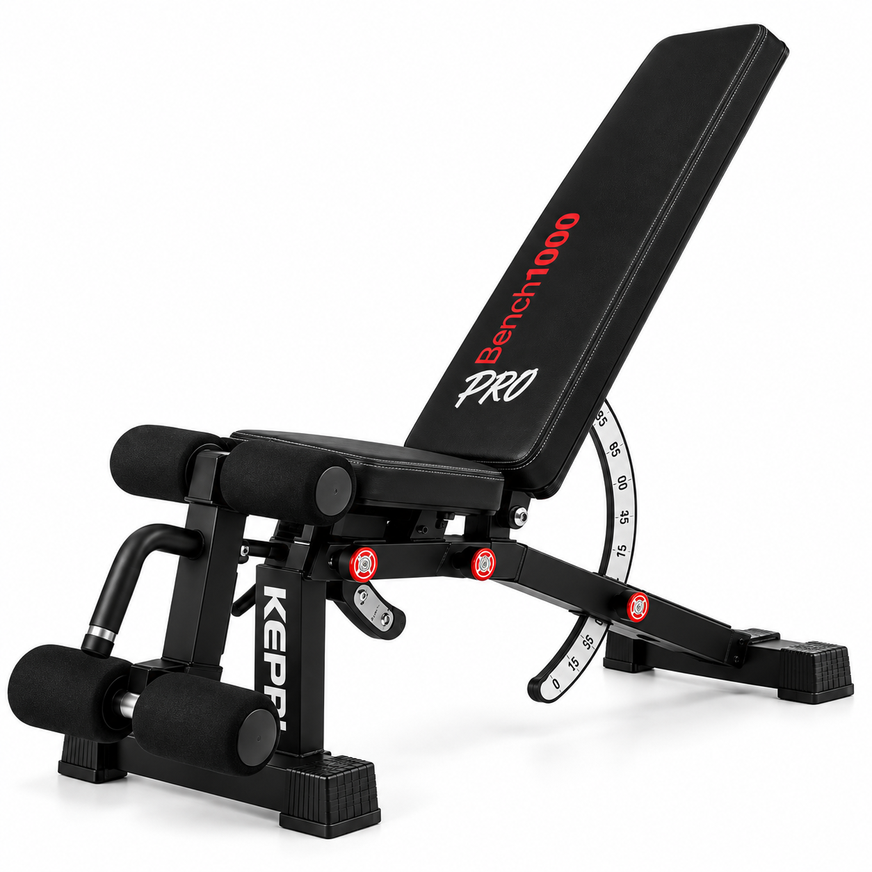 Ławka Treningowa Regulowana KEPPI Bench1000 Pro do 600kg Skośna Płaska #zdjecie5