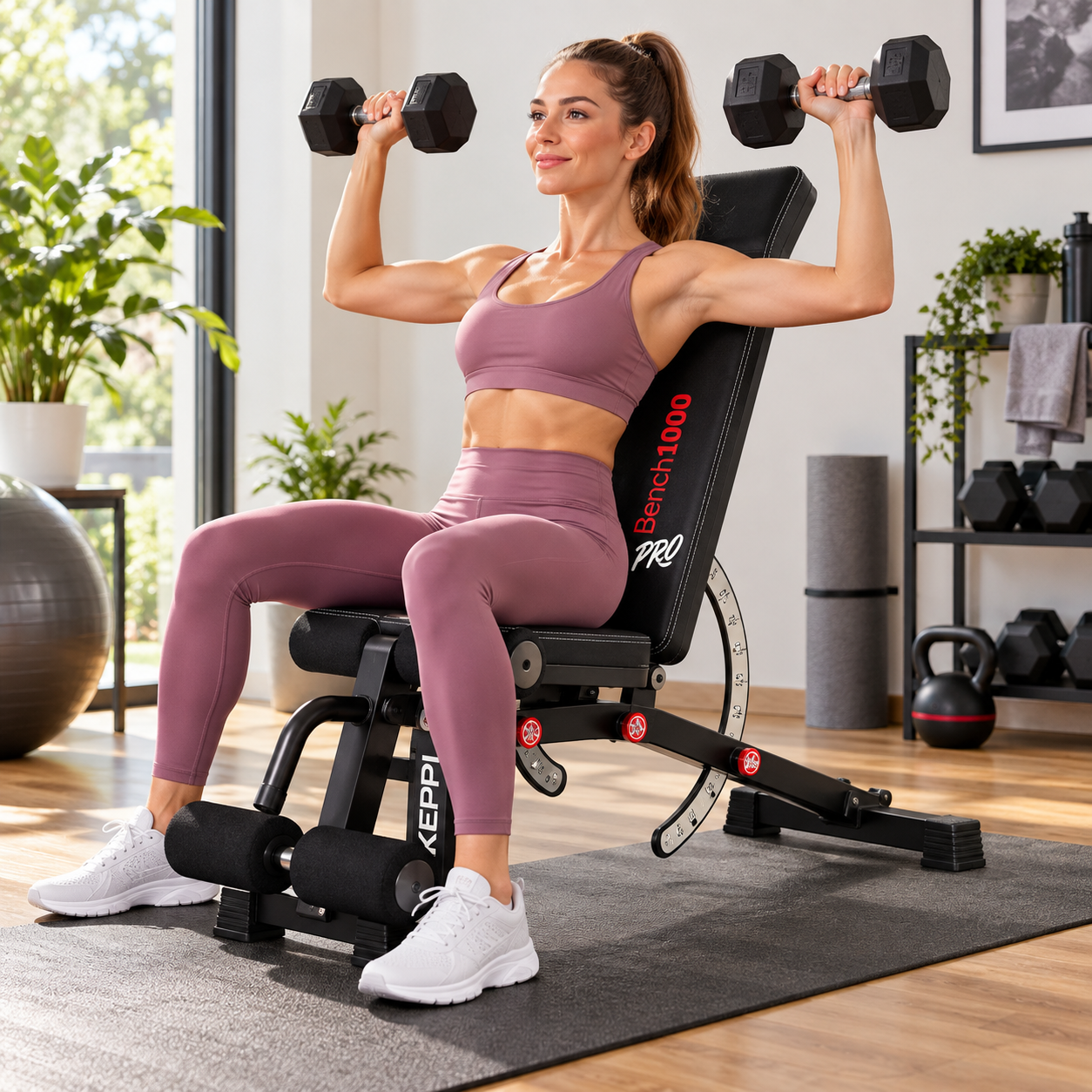 Ławka Treningowa Regulowana KEPPI Bench1000 Pro do 600kg Skośna Płaska #zdjecie7
