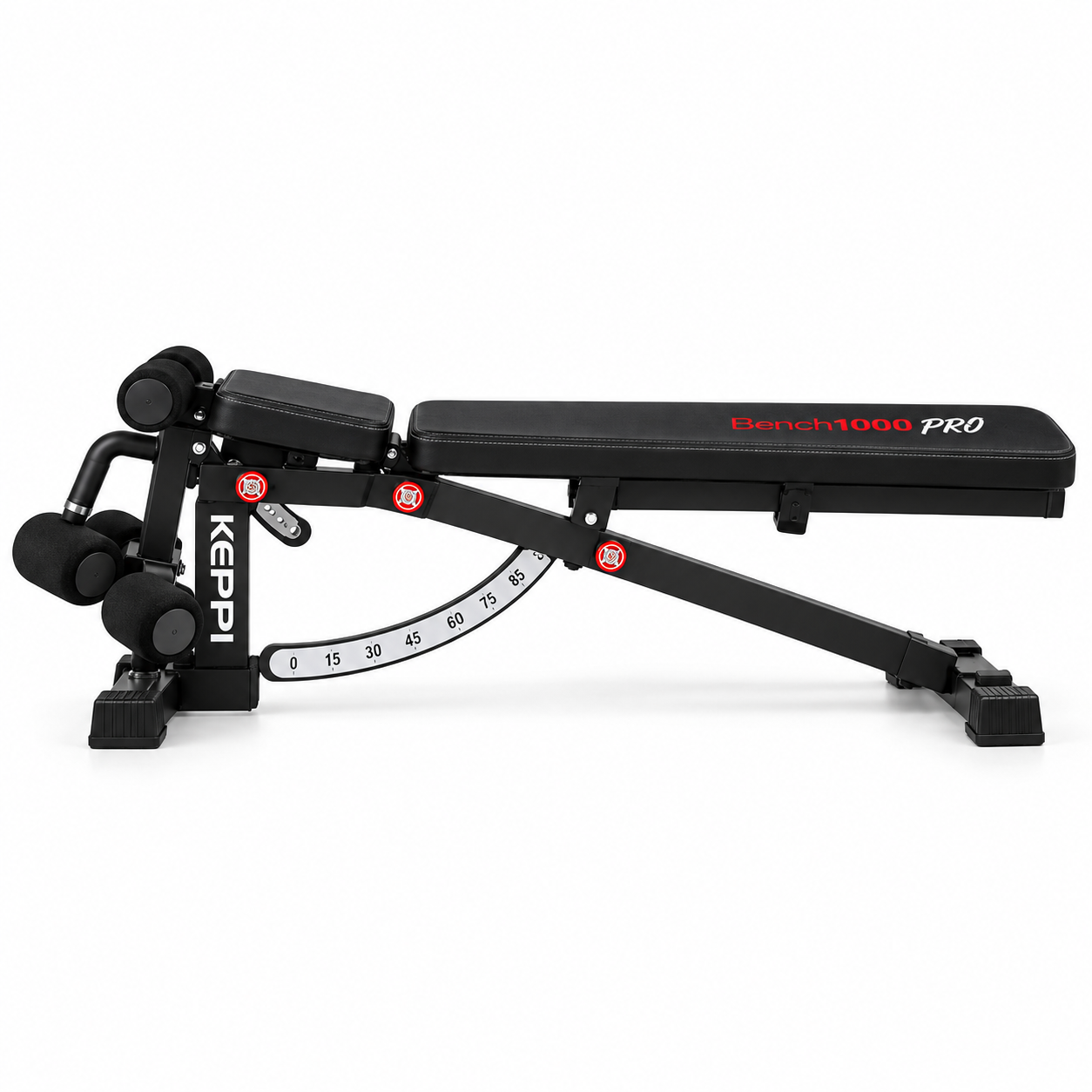 Ławka Treningowa Regulowana KEPPI Bench1000 Pro do 600kg Skośna Płaska #zdjecie2