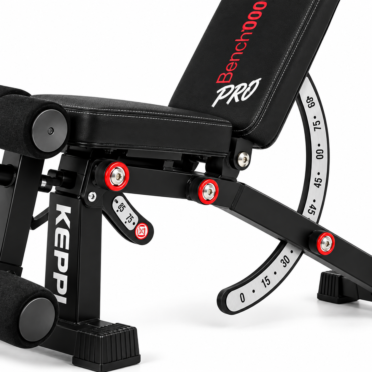Ławka Treningowa Regulowana KEPPI Bench1000 Pro do 600kg Skośna Płaska #zdjecie4