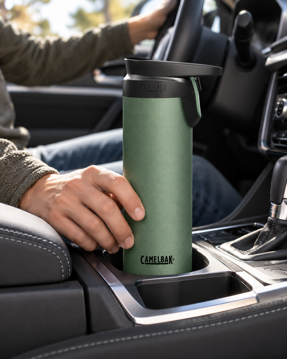 Kubek Termiczny CamelBak Forge Flow 500ml Stal Szczelny Zielony Ciepło 6h #zdjecie8