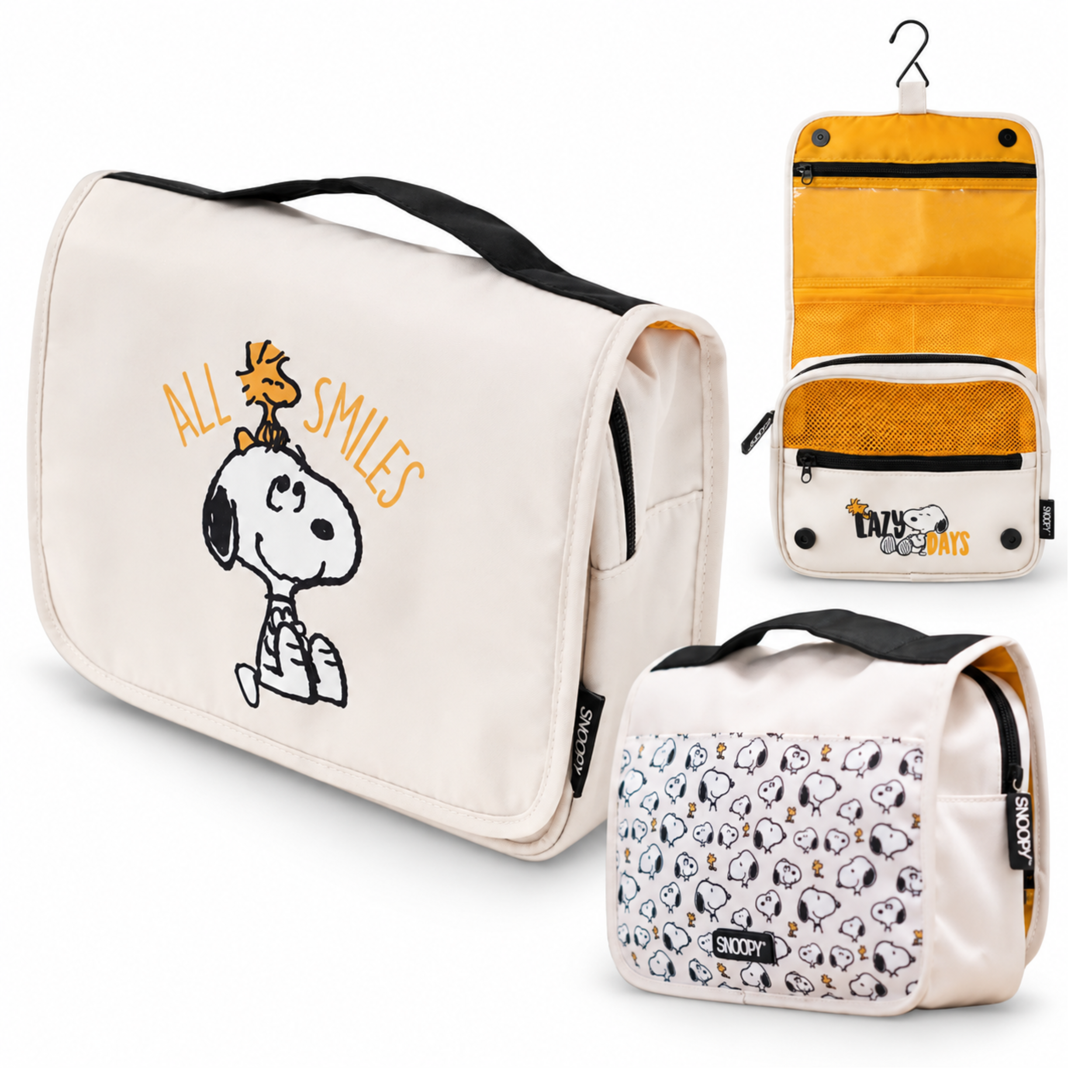 Kosmetyczka podróżna wisząca Snoopy Peanuts Grupo Erik z haczykiem #zdjecie9