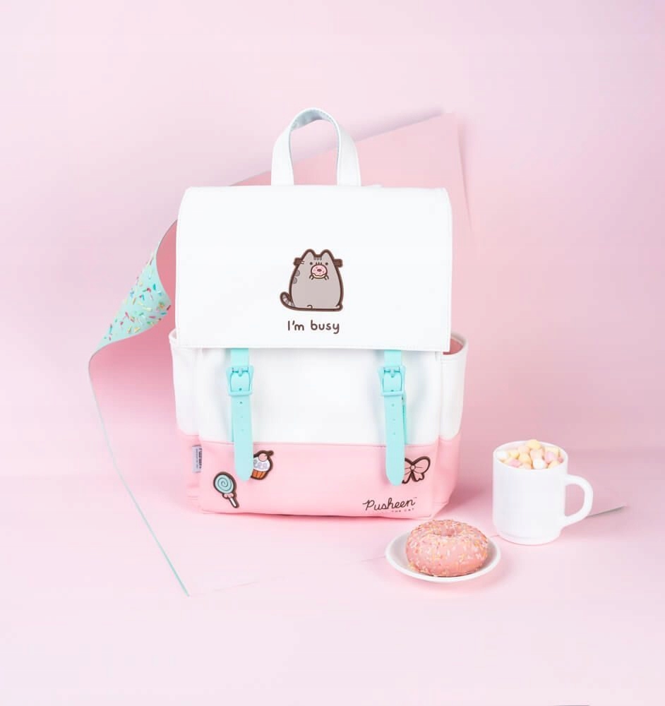 Plecak szkolny Pusheen Rose Collection Grupo Erik różowy z kotem kawaii #zdjecie5
