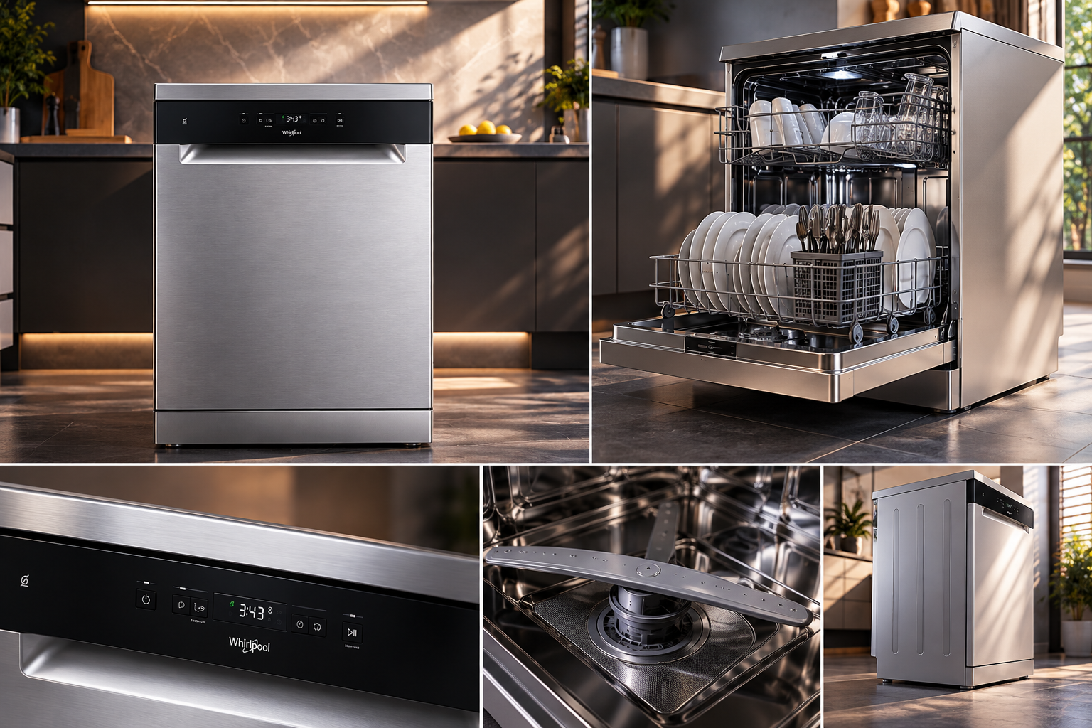Zmywarka Wolnostojąca Whirlpool W2F HD624 X 60cm 14 Kpl Inox 6th Sense #zdjecie7