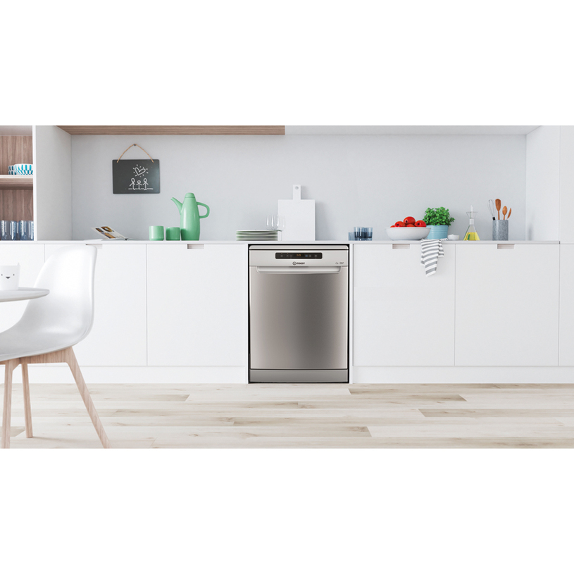 Zmywarka Wolnostojąca Indesit D2F HD624 AS 60cm 14 Kpl Srebrna Cicha 44dB #zdjecie3
