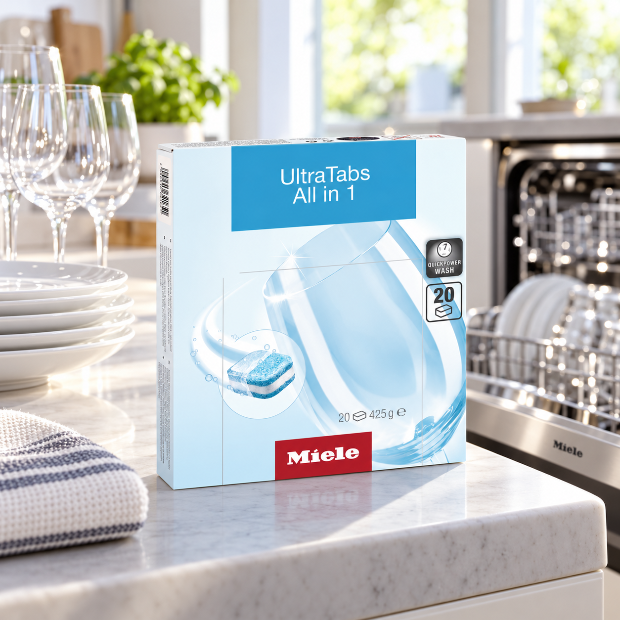 Tabletki do Zmywarek Miele UltraTabs All in 1 20szt QuickPowerWash Eko #zdjecie3