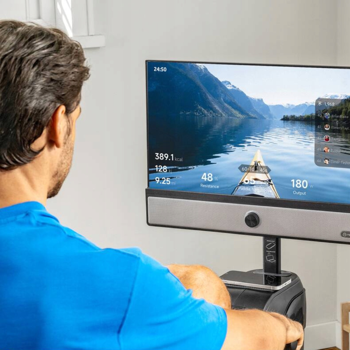 Wioślarz Magnetyczny YESOUL R1 Plus Ekran 21.5" Smart Składany 100 Poziomów #zdjecie8
