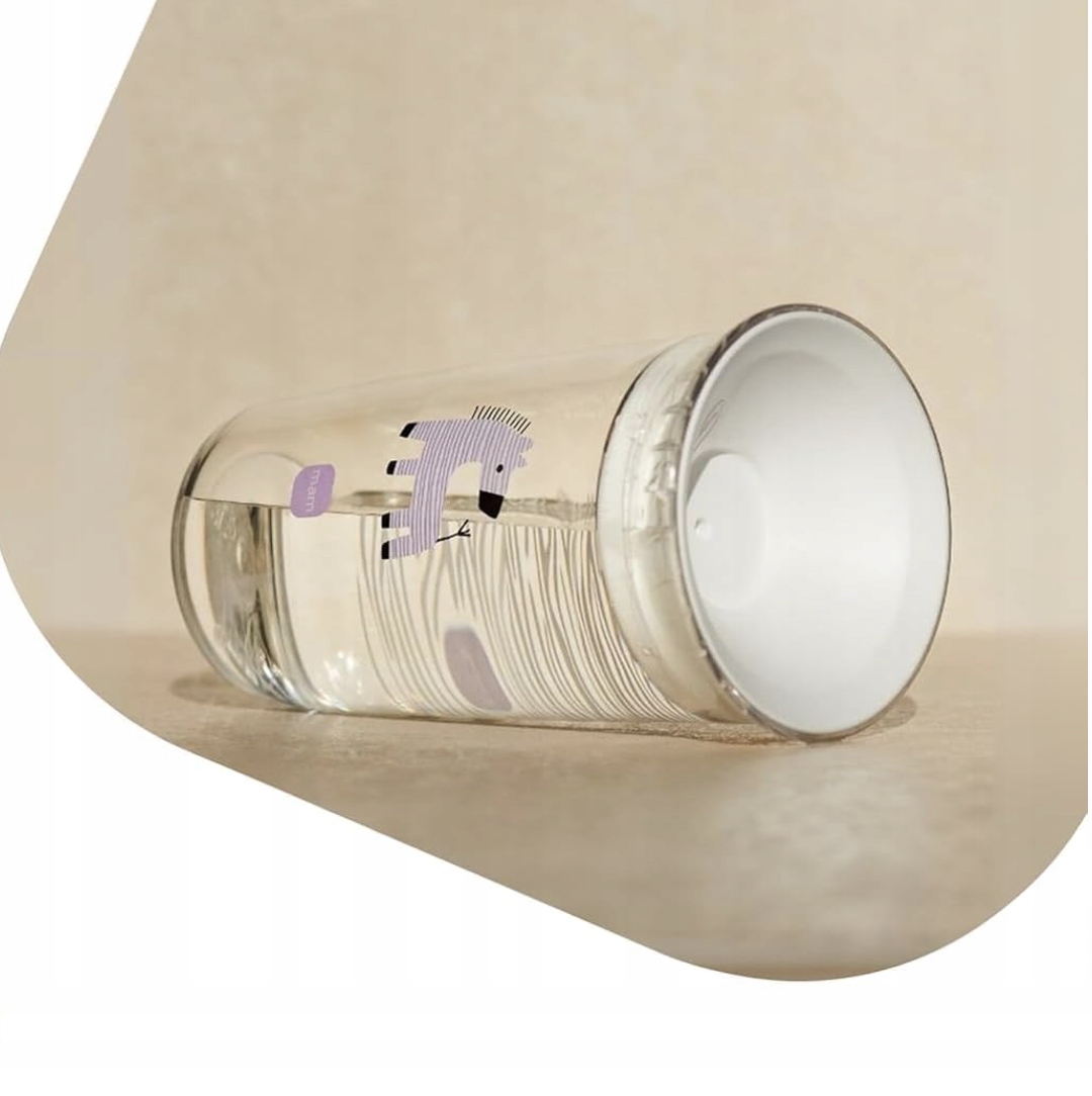 Kubek niekapek 360 MAM Easy to Drink Cup 290 ml 8m+ do nauki picia zebra #zdjecie3